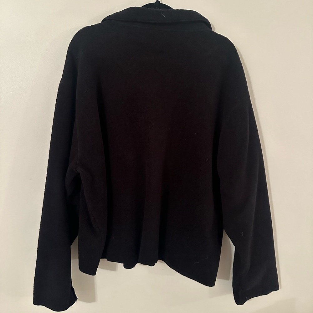Vintage Eddie Bauer Black Fleece‎ Button-Down Jacket Short Coat Size XXL - Picture 6 of 6